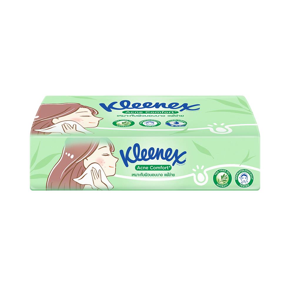กระดาษเช็ดหน้า KLEENEX ACNE COMFORT 100 แผ่น แพ็ก 4