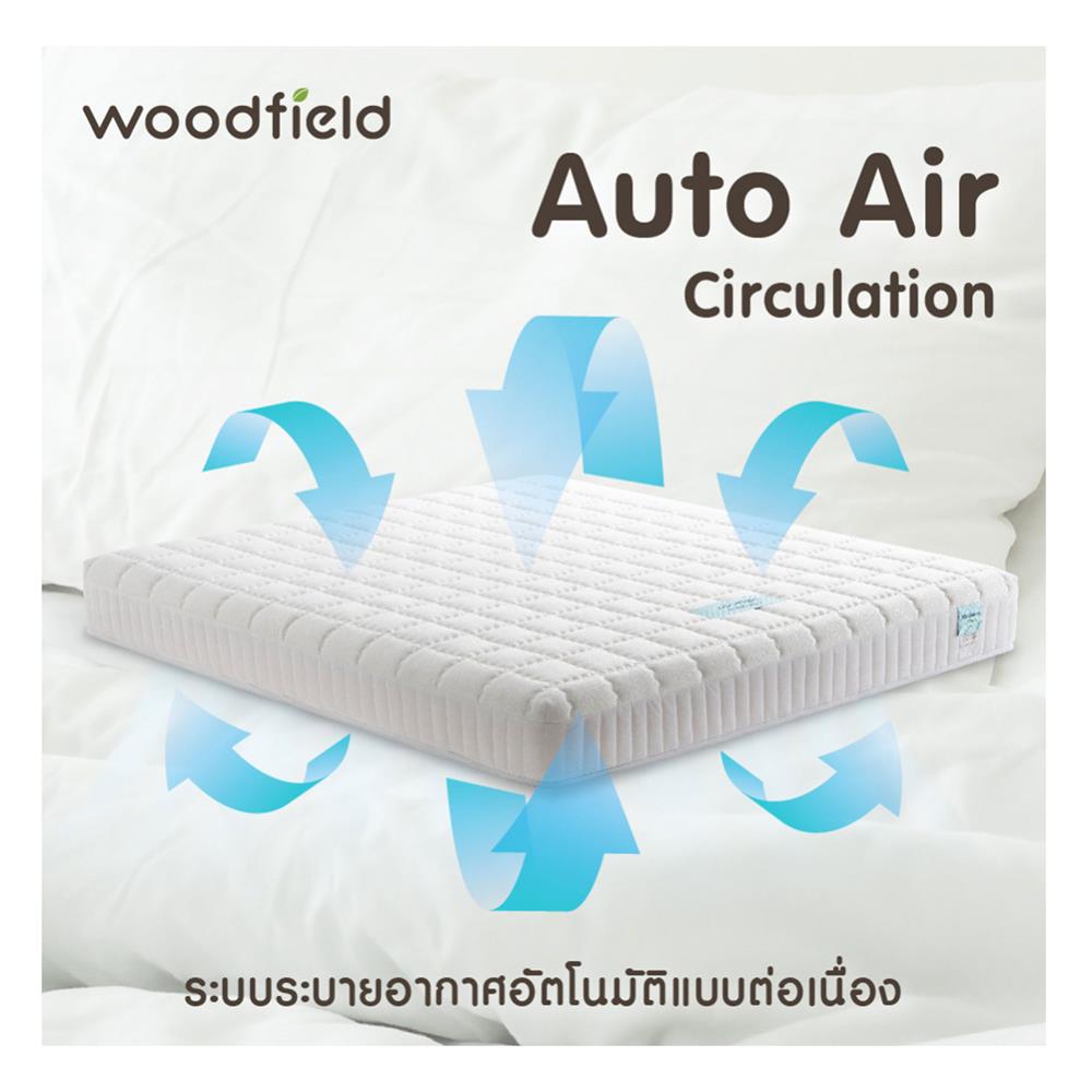 ที่นอน 5 ฟุต WOODFIELD W-NATURE II พร้อมหมอนหนุน 2 ชิ้น