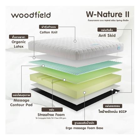 ที่นอน 3.5 ฟุต WOODFIELD W-NATURE II พร้อมหมอนหนุน 1 ชิ้น_5
