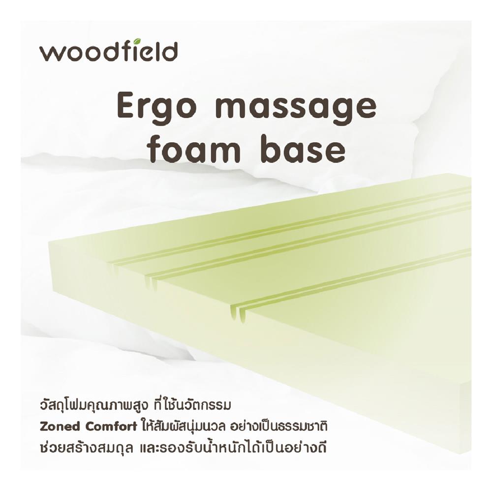 ที่นอน 5 ฟุต WOODFIELD W-NATURE III (พร้อมหมอนหนุน 2 ชิ้น)