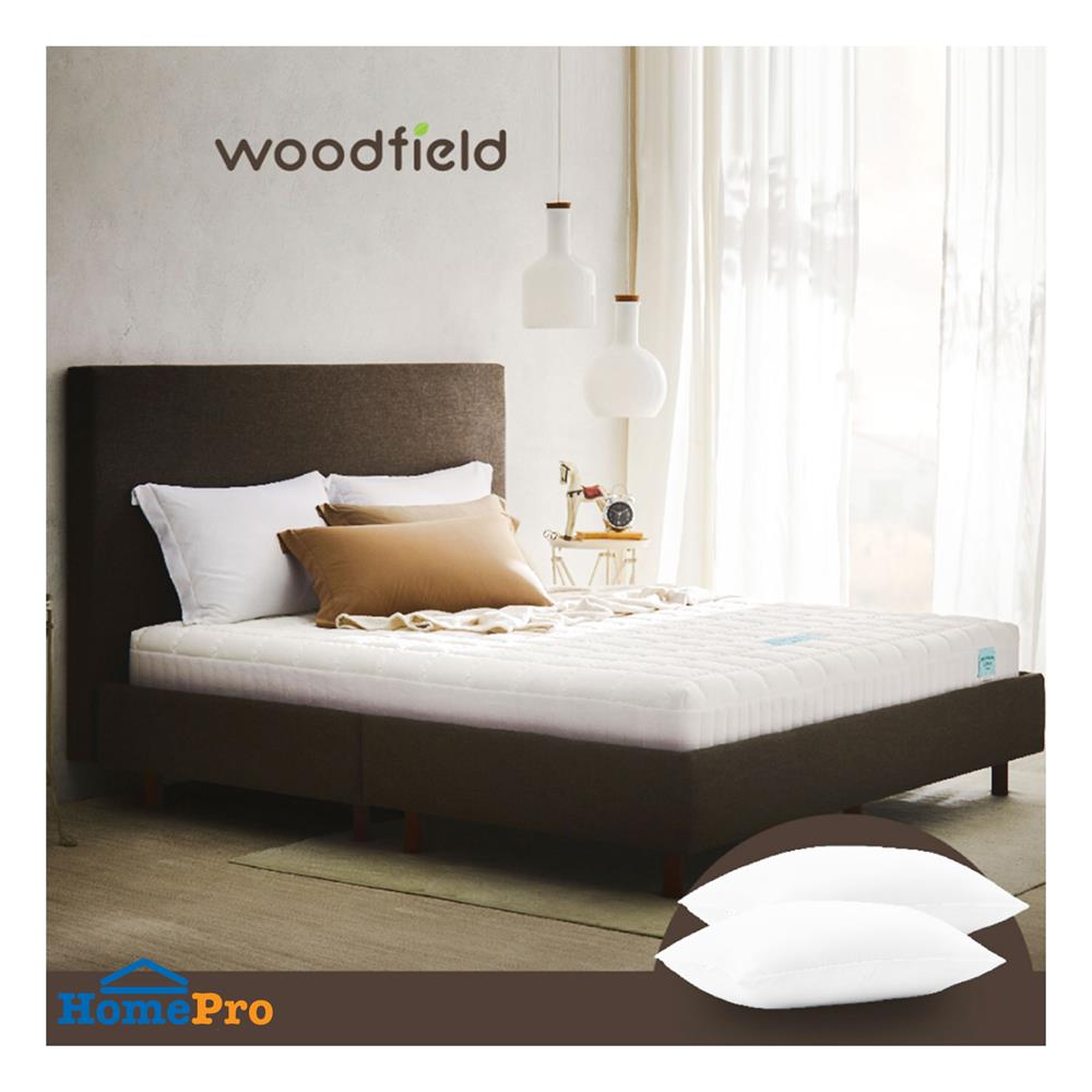 ที่นอน 6 ฟุต WOODFIELD W-NATURE II พร้อมหมอนหนุน 2 ใบ