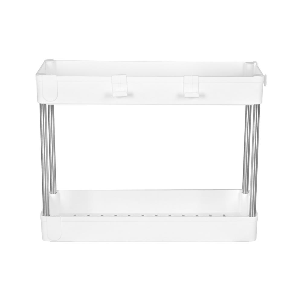 ชั้นวางของพลาสติก 2 ชั้น KECH NIFTY 40X13X31 ซม. สีขาว