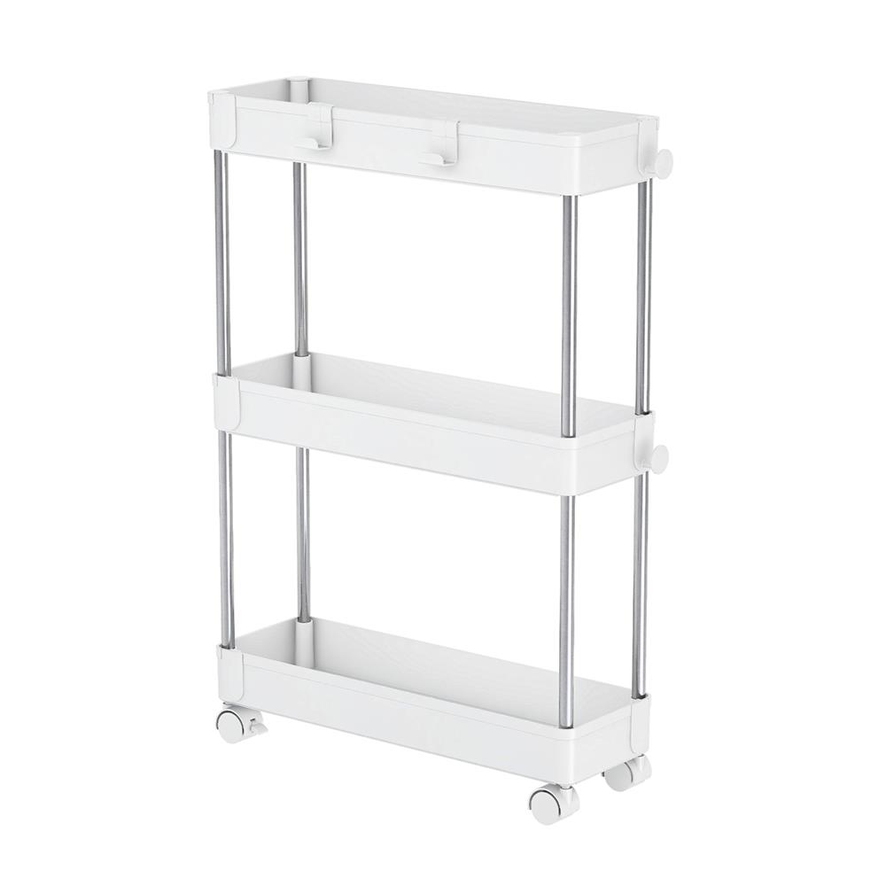 ชั้นวางของพลาสติก 3 ชั้น มีล้อ KECH NIFTY 40X13X60 ซม. สีขาว_1