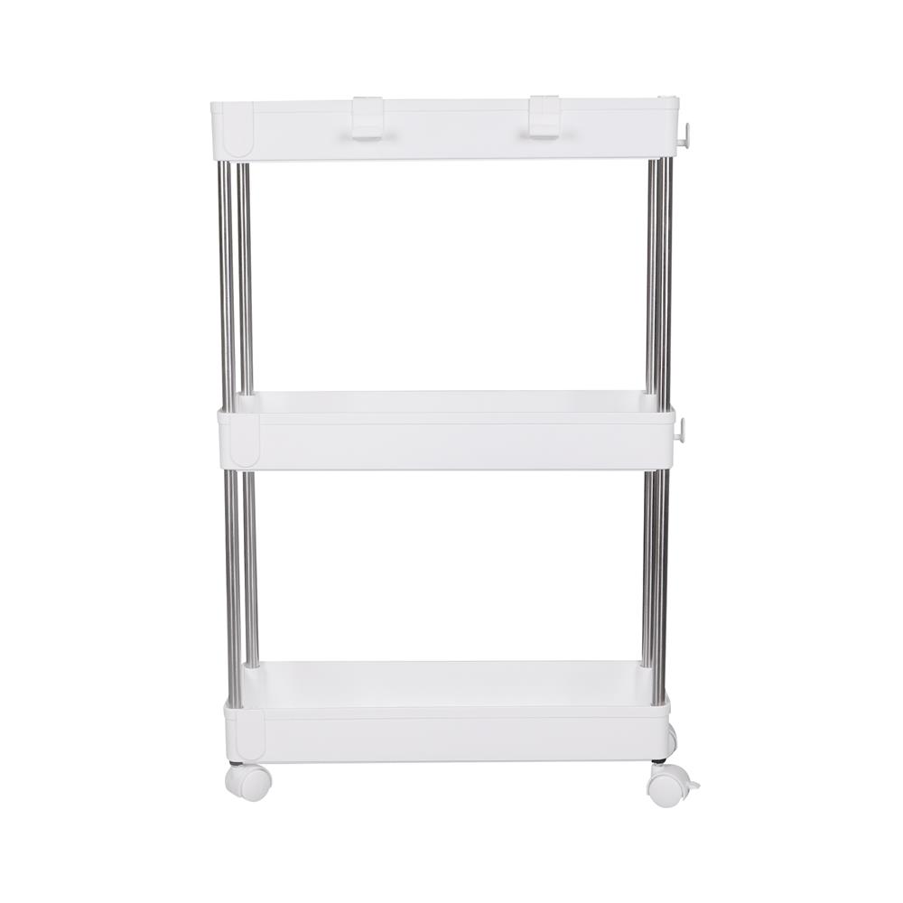 ชั้นวางของพลาสติก 3 ชั้น มีล้อ KECH NIFTY 40X13X60 ซม. สีขาว