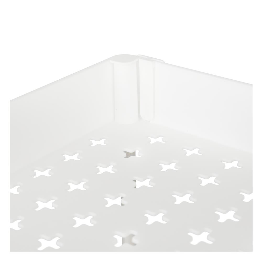 ชั้นวางของพลาสติก 3 ชั้น มีล้อ KECH NIFTY 40X22X60 ซม. สีขาว