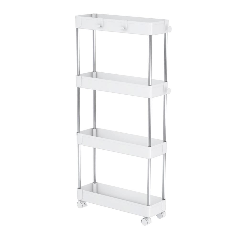 ชั้นวางของพลาสติก 4 ชั้น มีล้อ KECH NIFTY 40X13X85 ซม. สีขาว_1