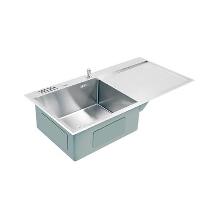 ซิงค์ฝัง 1 หลุม 1 ที่พัก DYNA HOME 10050 SBDT สีเงิน_1