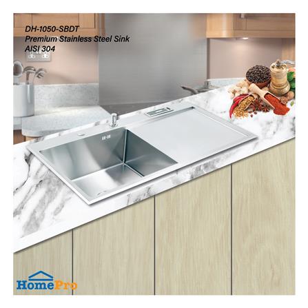 ซิงค์ฝัง 1 หลุม 1 ที่พัก DYNA HOME 10050 SBDT สีเงิน_2