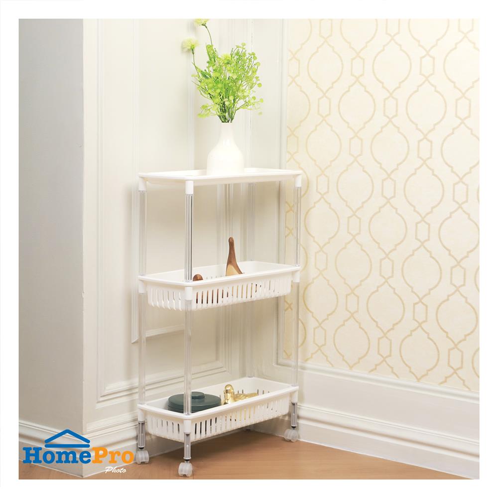 ชั้นวางของ 3 ชั้น มีล้อ KECH LINA 46.8X19.7X58.8 ซม.