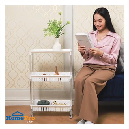 ชั้นวางของ 3 ชั้น มีล้อ KECH LINA 46.8X19.7X58.8 ซม._4