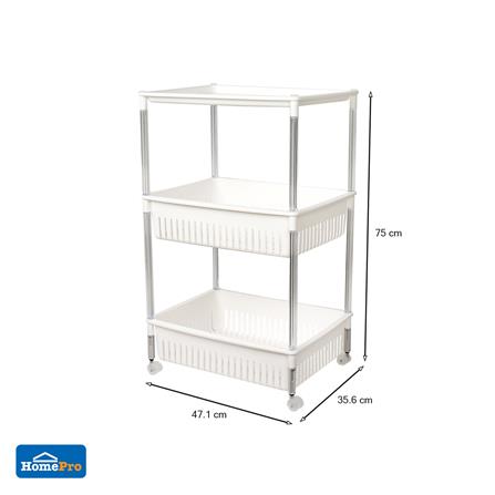 ชั้นวางของ 3 ชั้น มีล้อ KECH LINA 47.1X35.6X75 ซม._7