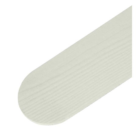 ไม้รั้ว หัวมน DURAONE 10X150X1.2 ซม. สีรองพื้นครีม_0