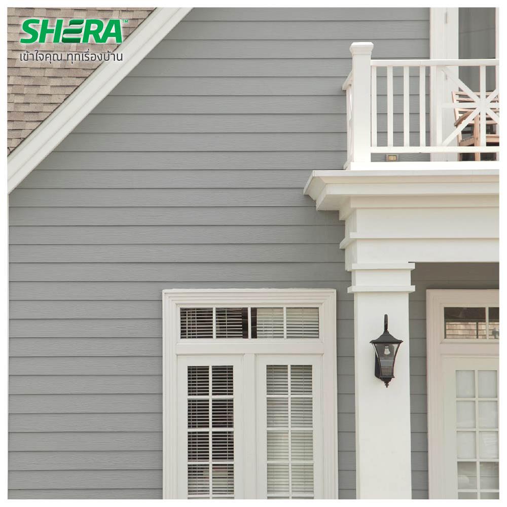 ไม้ฝา SHERA ลายสัก 15X300X0.8 ซม. สีเทาโมเดิร์น