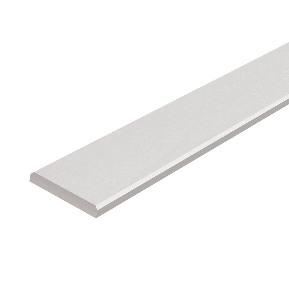 ไม้ระแนง DURAONE ขอบวี ผิวเรียบ 7.5X300X0.8 ซม. สีซีเมนต์