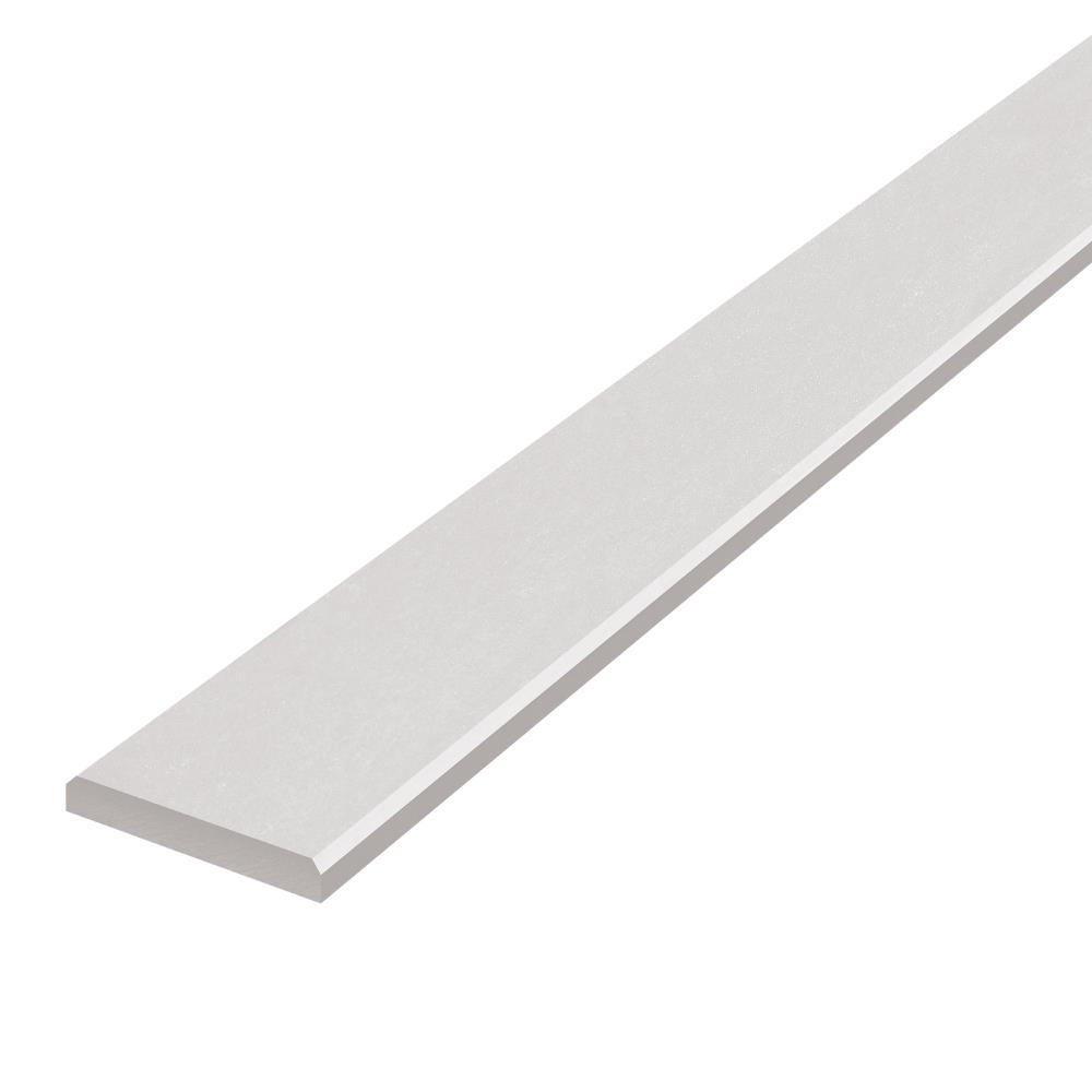 ไม้ระแนง DURAONE ขอบวี ผิวเรียบ 7.5X300X0.8 ซม. สีซีเมนต์