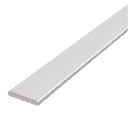 ไม้ระแนง DURAONE ขอบวี ผิวเรียบ 7.5X300X0.8 ซม. สีซีเมนต์_1