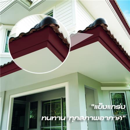 ไม้เชิงชาย DURAONE 20X300X1.6 ซม. สีแดงมะฮอกกานี_2