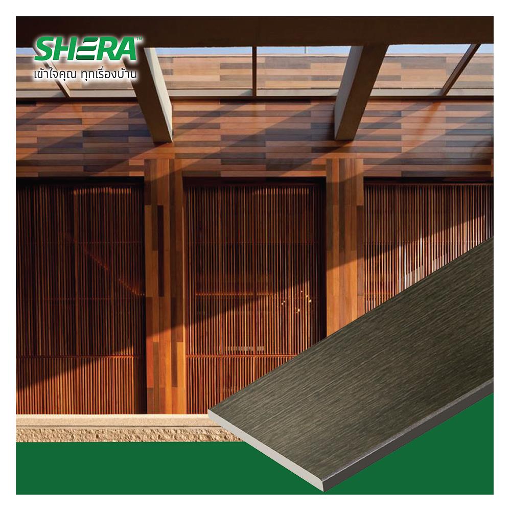 ไม้ระแนง SHERA SHINE LIGHT 7.5X300X0.8 ซม. สีไม้โอ๊ค