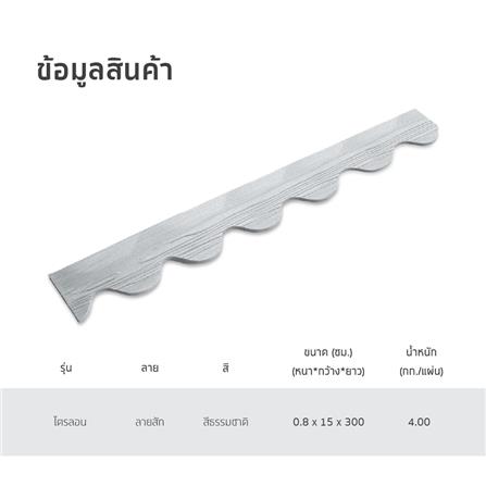 ไม้ปิดกันนก ไตรลอน SHERA 15X300X0.8 สีธรรมชาติ_5