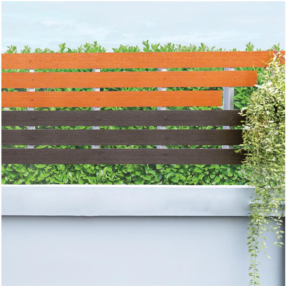 ไม้รั้ว SHERA โมเดิร์น 10X300X1.2 ซม. สีไม้โอ๊ค