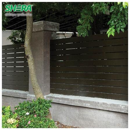 ไม้รั้ว SHERA โมเดิร์น 10X300X1.2 ซม. สีไม้โอ๊ค_3
