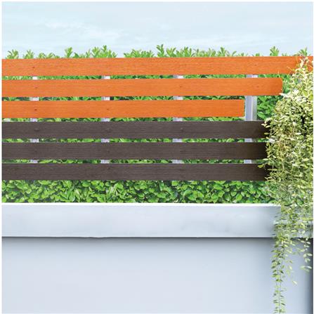 ไม้รั้ว SHERA โมเดิร์น 10X300X1.2 ซม. สีไม้โอ๊ค_4