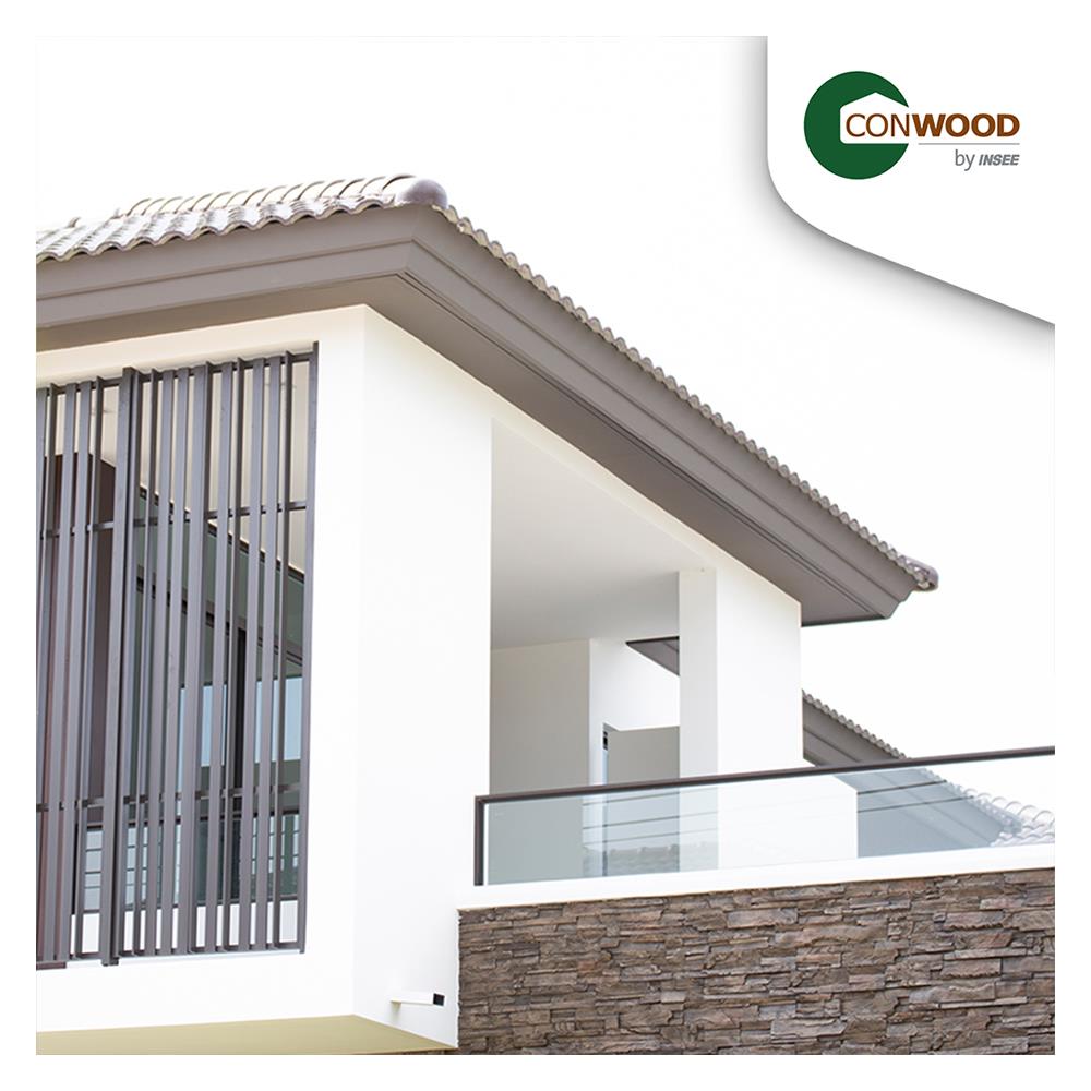 ไม้เชิงชาย CONWOOD 2IN1 23.5X305X2.2 ซม. สีขาวงาช้าง