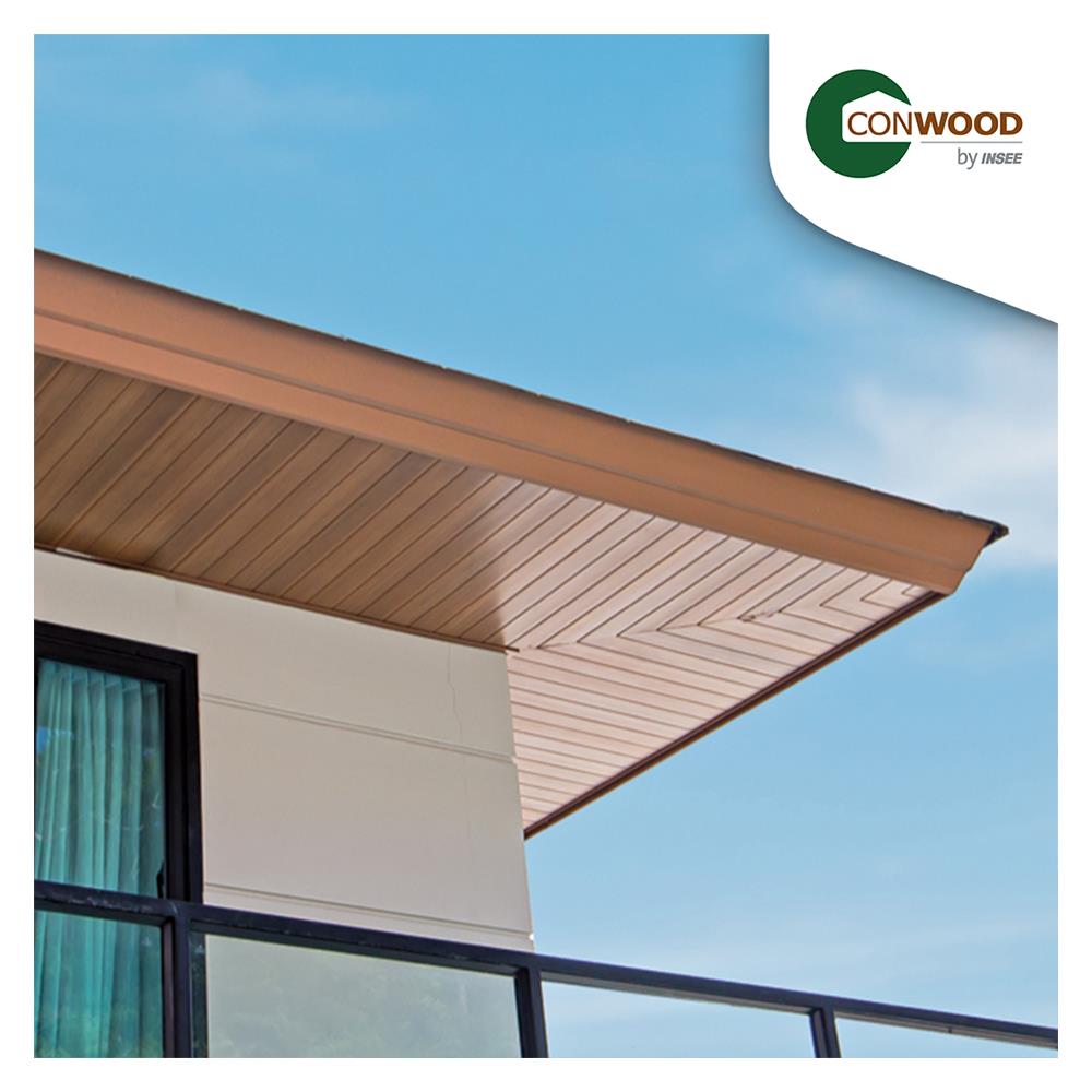 ไม้เชิงชาย CONWOOD 2IN1 23.5X305X2.2 ซม. สีขาวงาช้าง