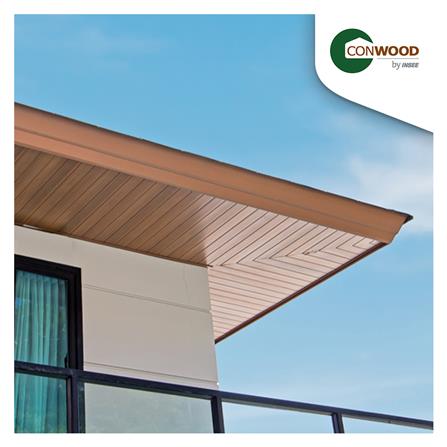 ไม้เชิงชาย CONWOOD 2IN1 23.5X305X2.2 ซม. สีขาวงาช้าง_4