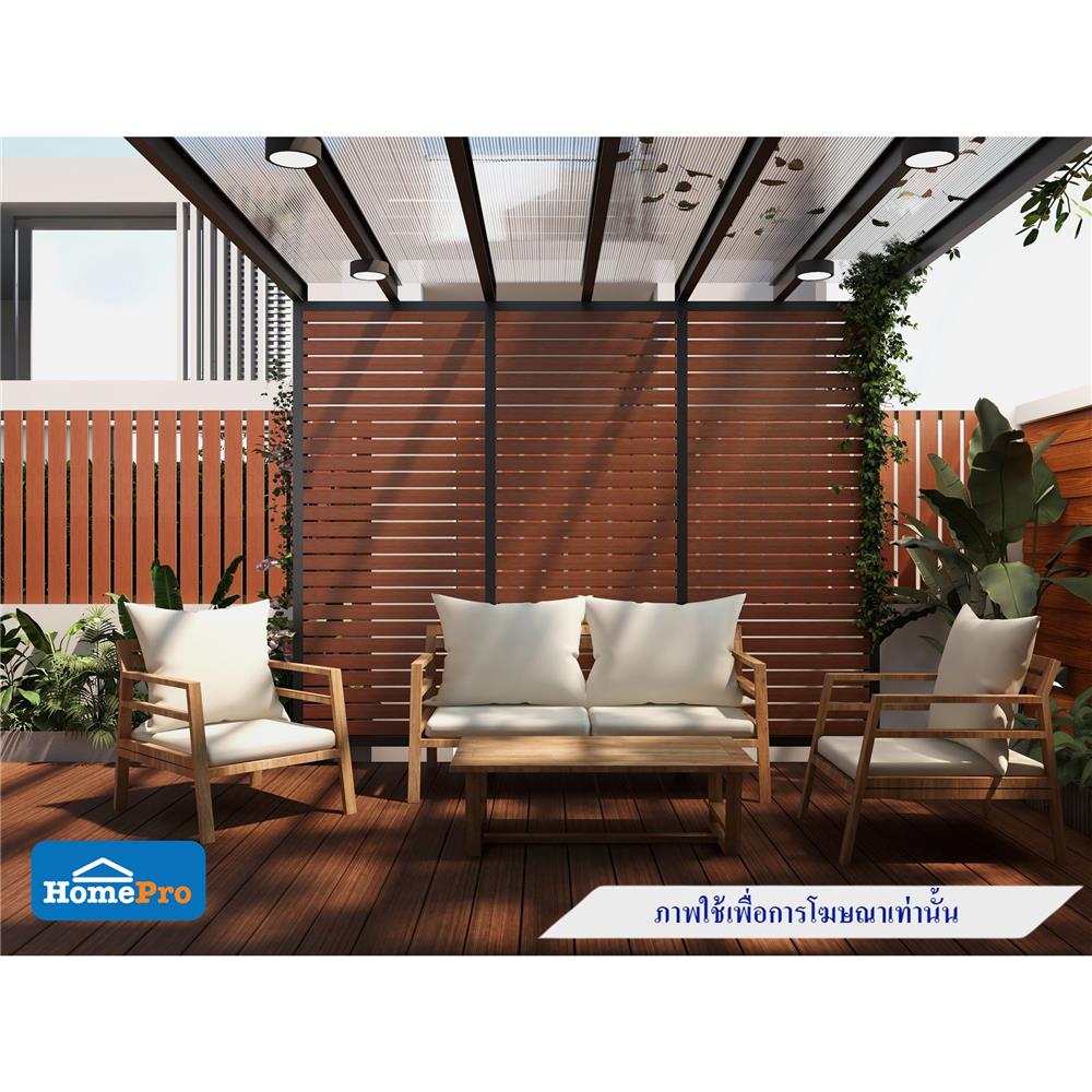 ไม้ระแนง SHERA SHINE LIGHT 7.5X300X0.8 ซม. สีไม้โอ๊คแดง