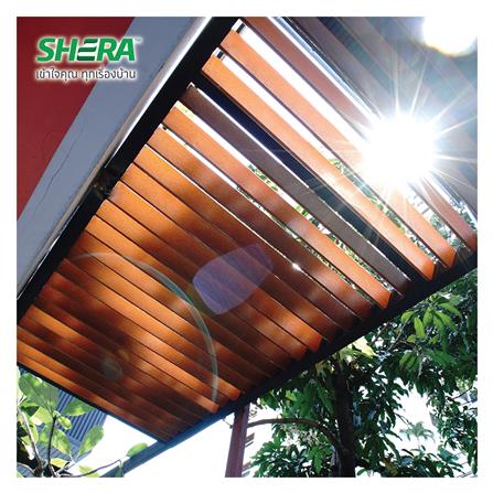 ไม้ระแนง SHERA SHINE LIGHT 7.5X300X0.8 ซม. สีไม้โอ๊คแดง_3
