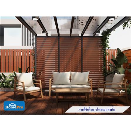 ไม้ระแนง SHERA SHINE LIGHT 7.5X300X0.8 ซม. สีไม้โอ๊คแดง_4