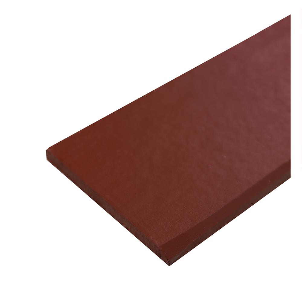 ไม้ระแนง SHERA ขอบวี 7.5X300X0.8 ซม. สีแดงมะฮอกกานี