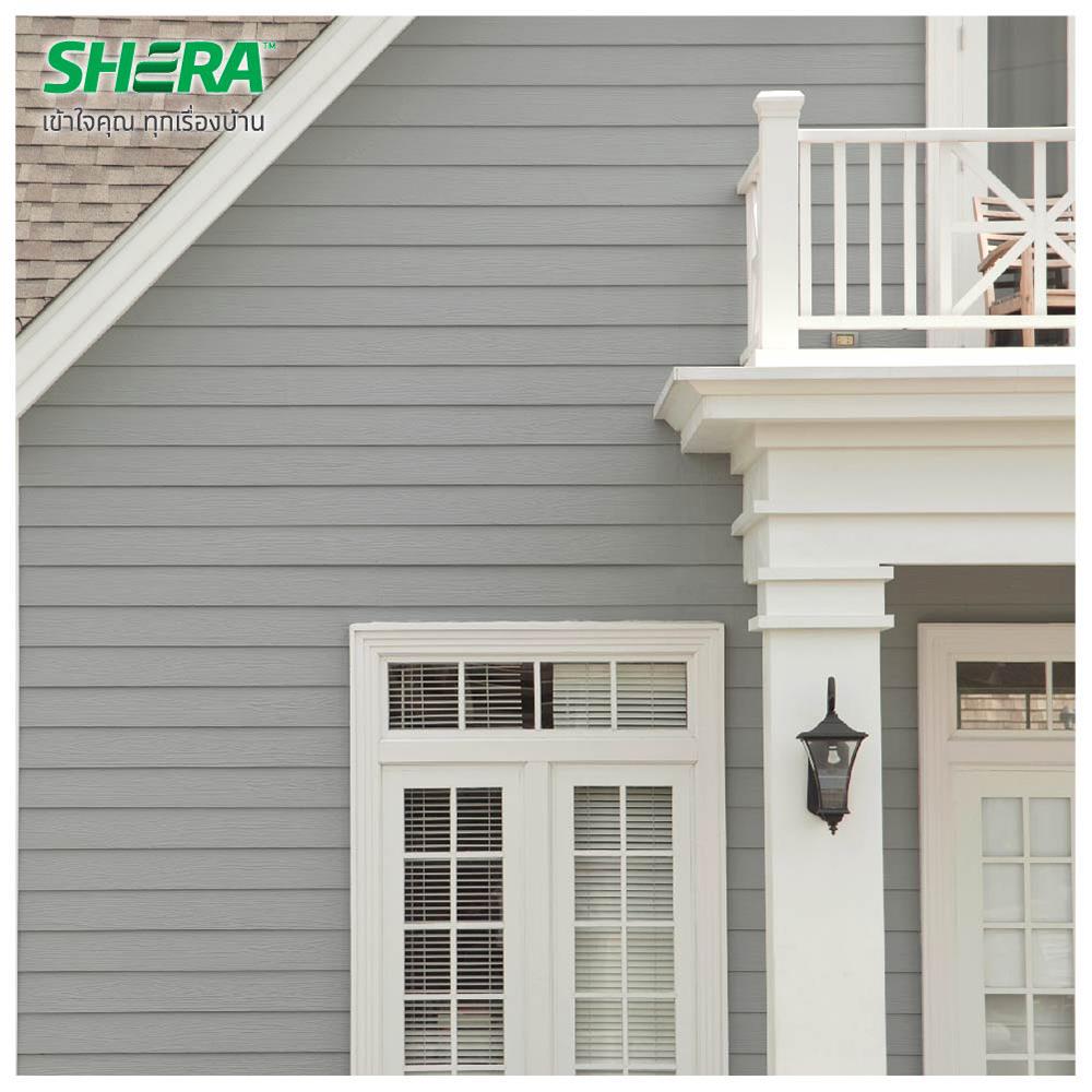 ไม้ฝา SHERA ลายสัก 15x400x0.8 ซม. สีเทาโมเดิร์น