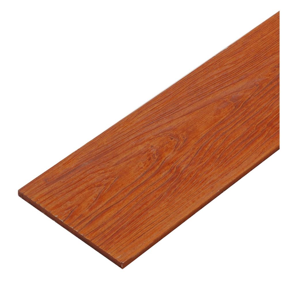 ไม้ฝา SHERA ลายสักขอบตรง 15X300X0.8 ซม. สีสักทรายทอง