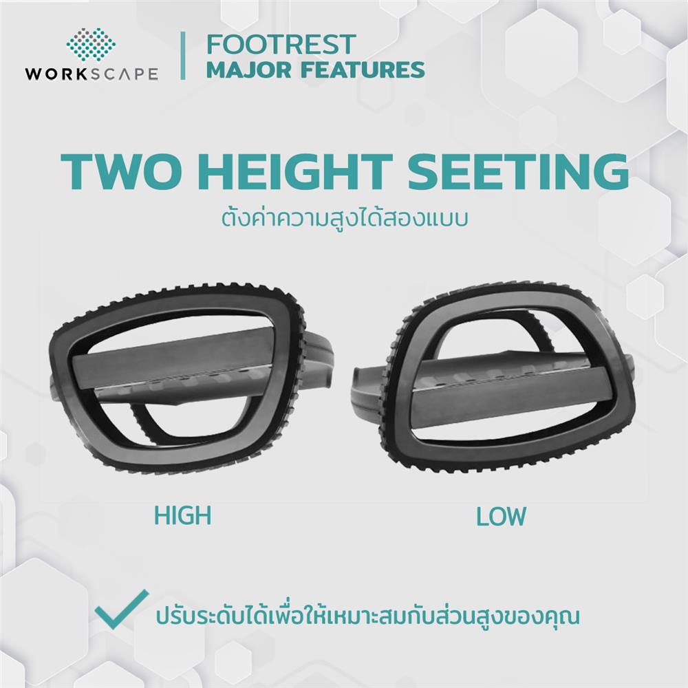 ที่วางเท้า WORKSCAPE WAH-00005 สีดำ