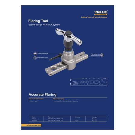 บานแฟร์หัวหมุนก๊อกแก๊ก VALUE VFT-809-I 1/4 นิ้ว - 3/4 นิ้ว_2