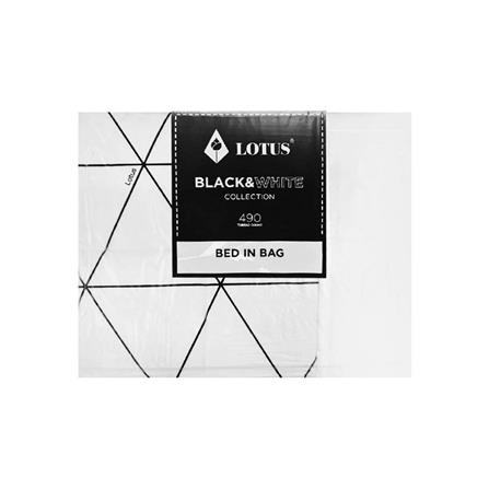 ชุดผ้าปูที่นอน 5 ฟุต 6 ชิ้น LOTUS BLACK&WHITE LI-BW 01W_7