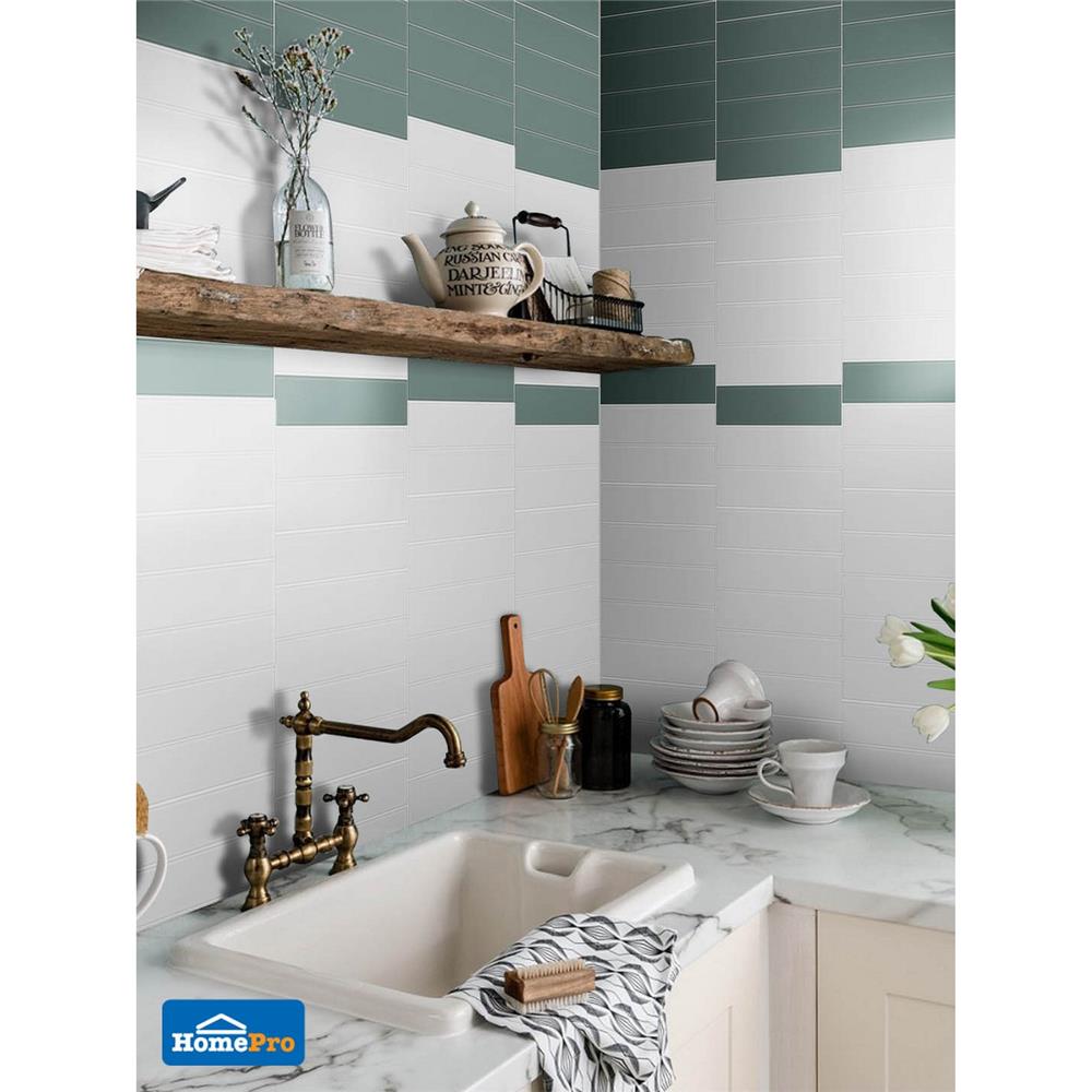 กระเบื้องผนัง 7.5x30 ซม. TARA คลาวดี้ ไวท์