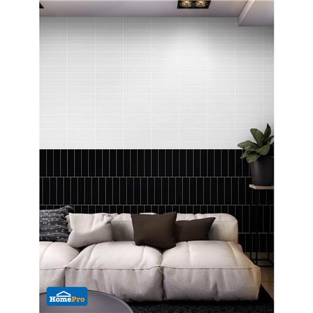 กระเบื้องผนัง 7.5x30 ซม. TARA คลาวดี้ ดำ_2