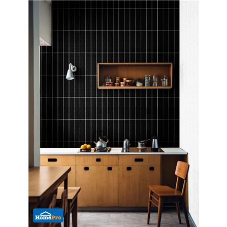 กระเบื้องผนัง 7.5x30 ซม. TARA คลาวดี้ ดำ_4