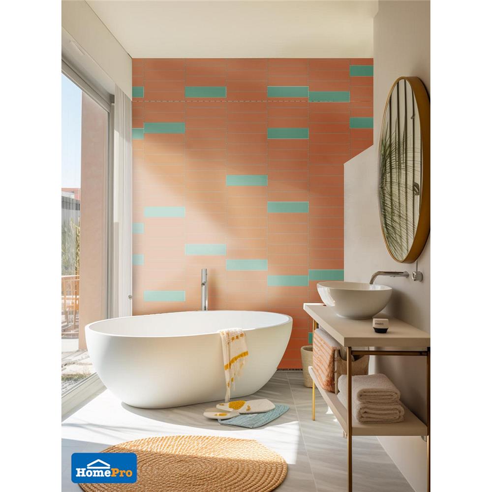 กระเบื้องผนัง 7.5x30 ซม. TARA คลาวดี้ เฟิร์น เบจ 1 ตร.ม.