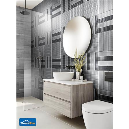 กระเบื้องผนัง 7.5x30 ซม. TARA เอ็มบอส ชีค เกรย์_4