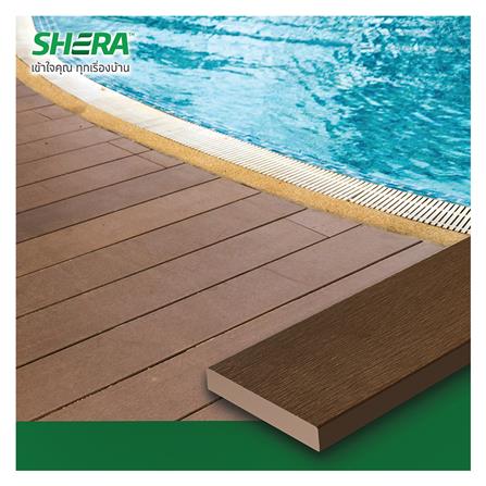 ไม้พื้น SHERA คัลเลอร์ทรู ลายเสี้ยน ขอบวี 15X300X2.5 ซม. สีทรอปิคอล โอ๊ค_2