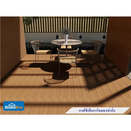 ไม้พื้น SHERA คัลเลอร์ทรู ลายเสี้ยน ขอบวี 15X300X2.5 ซม. สีทรอปิคอล โอ๊ค_4