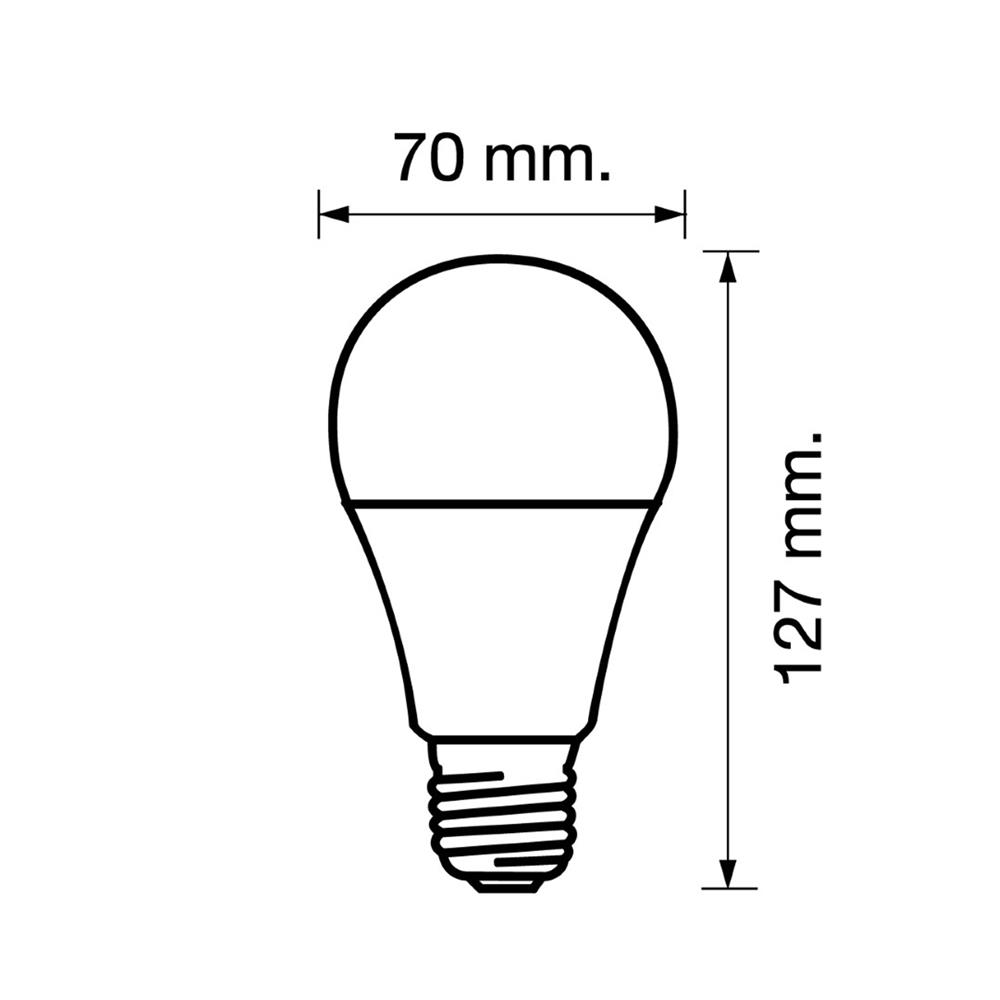 หลอด LED RACER A70 KIMMIE 20.5 วัตต์ WARM WHITE E27