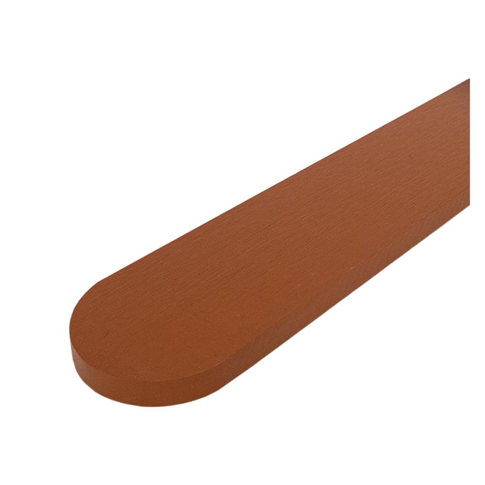 ไม้รั้ว หัวโค้ง CONWOOD พฤกษา หน้า 4 นิ้ว 10X100X1.6 ซม. สีมะฮอกกานี