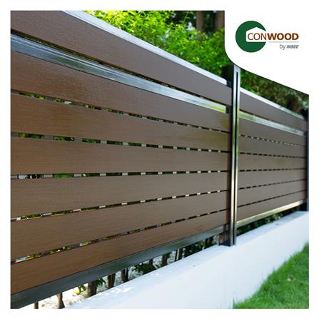 ไม้รั้ว หัวตัด CONWOOD ชัยพฤกษ์ หน้า 4 นิ้ว 10X100X1.6 ซม. สีไม้สัก_5