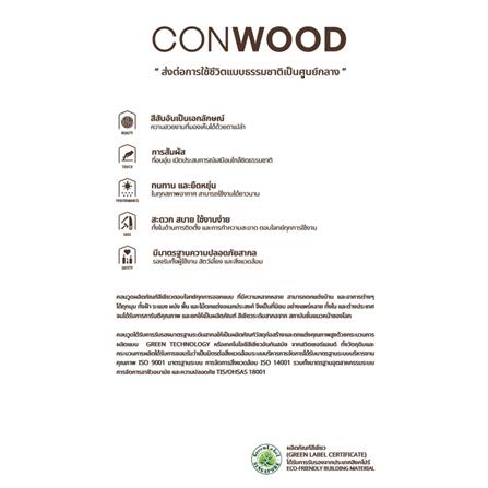 ไม้รั้ว หัวตัด CONWOOD ชัยพฤกษ์ หน้า 4 นิ้ว 10X100X1.6 ซม. สีไม้สัก_8