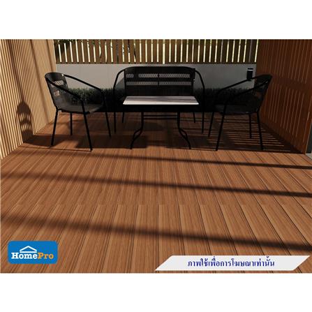 ไม้พื้น SHERA คัลเลอร์ทรู ลายชัยพฤกษ์ ขอบวี 15X300X2.5 ซม. สีน้ำตาลเชสนัท_3